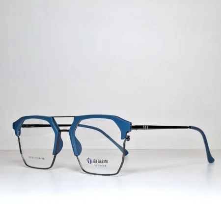 Plastic + Metal Double Bridge Fashion Frame